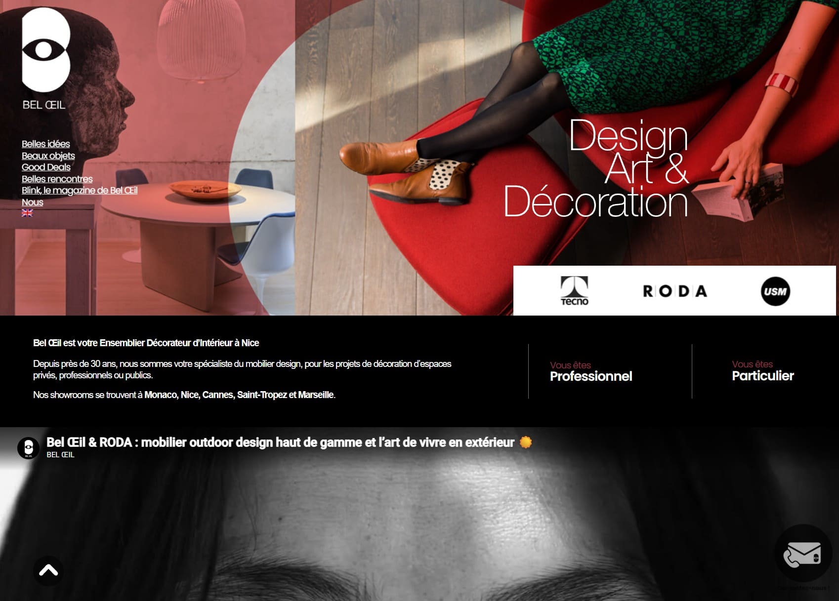 Aperçu du site Bel Oeil