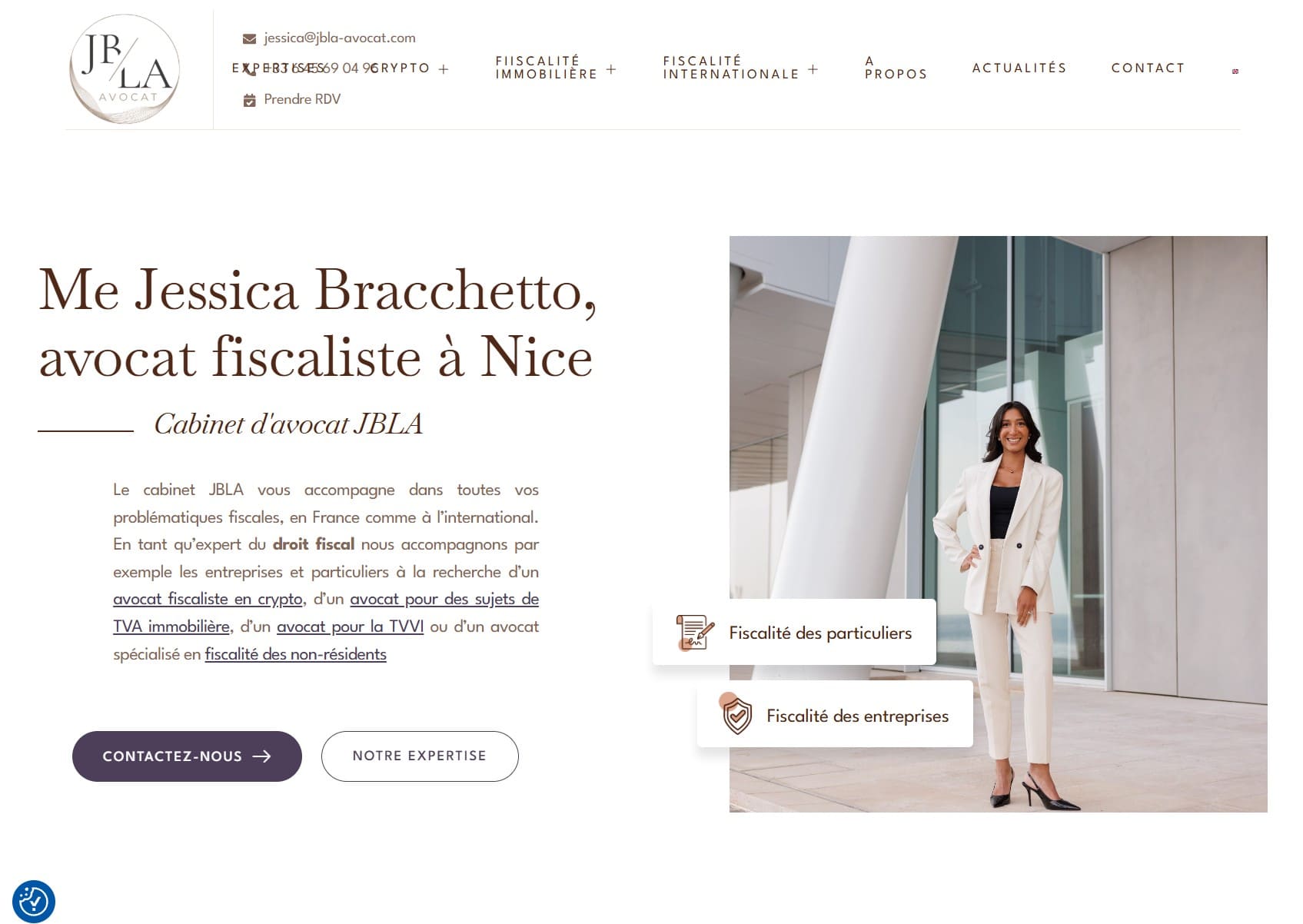 Aperçu du site JBLA