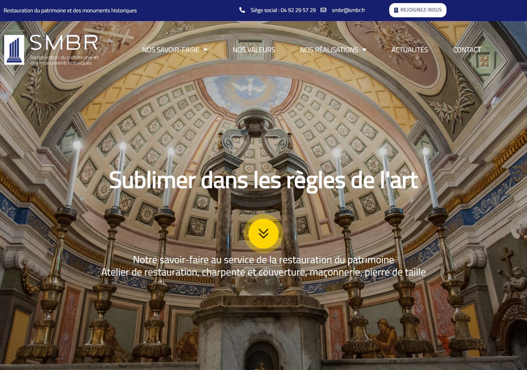 Aperçu du site SMBR