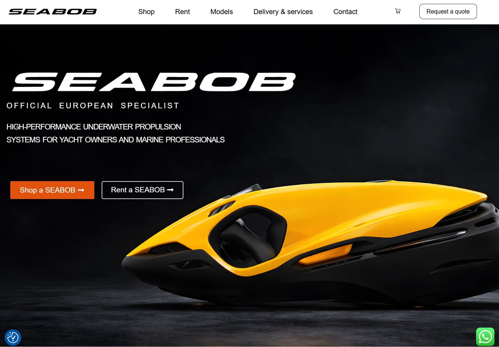 Aperçu du site Seabob France