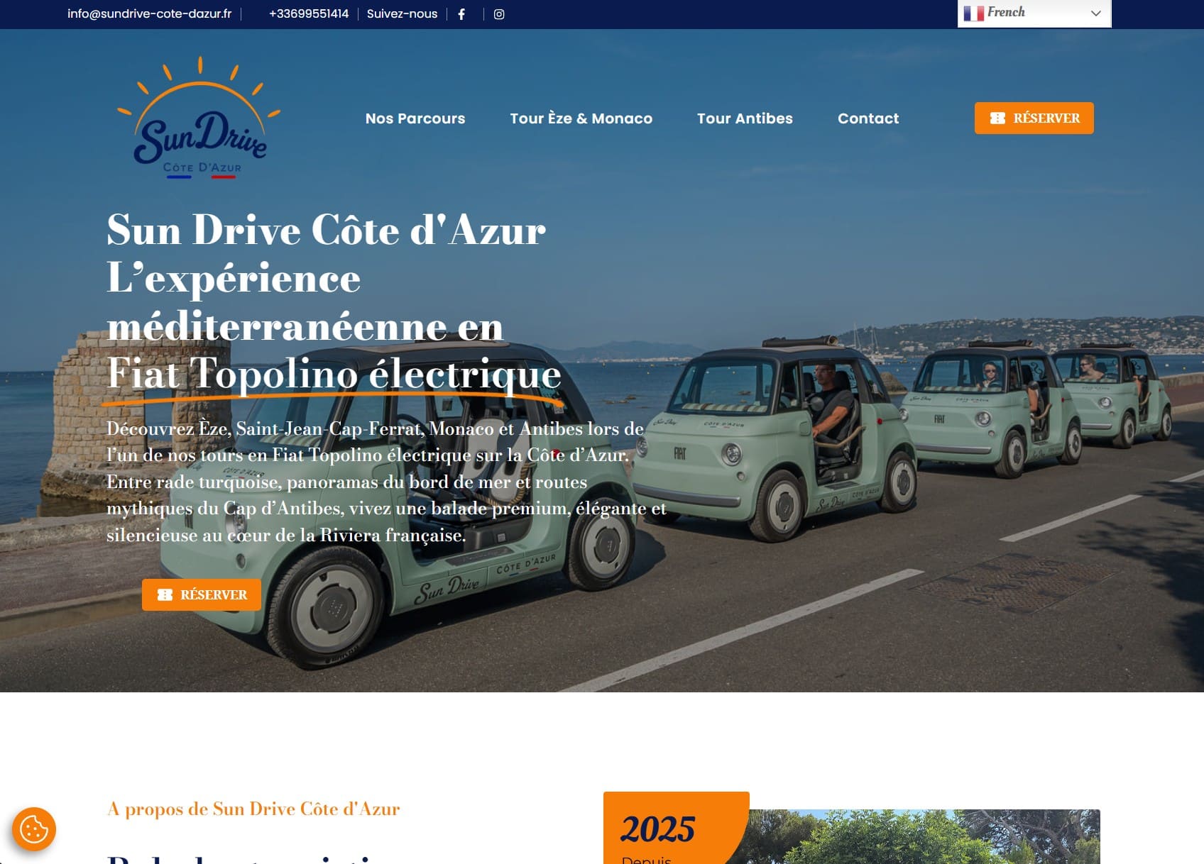 Aperçu du site Sun Drive Côte d'Azur